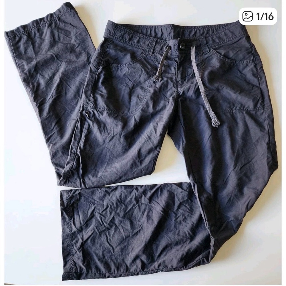 MEC Hiking Pants Womens 10 Black 33W 29.5L Nylon Ripstop Outdoors GORP Gorpcore